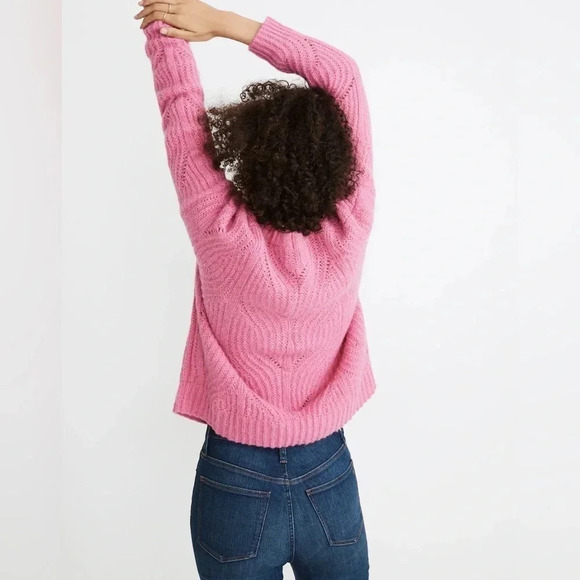 Madewell Blush Pink Charley Pullover Sweater Alpaca Blend Size XXS Super Soft!!! - Picture 2 of 8